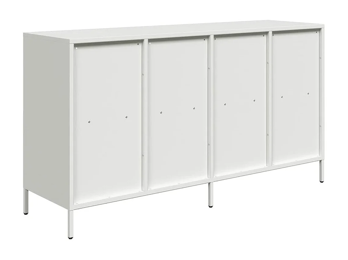 Buffet blanc 135x39x73,5 cm acier laminé à froid