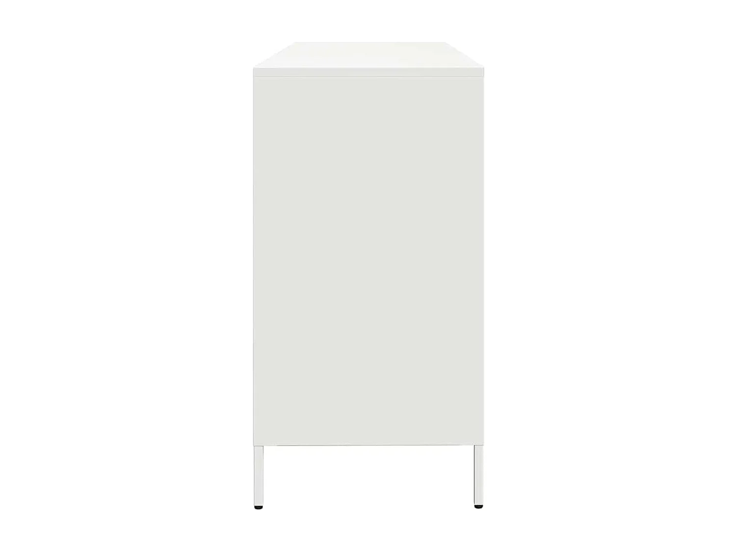 Buffet blanc 135x39x73,5 cm acier laminé à froid