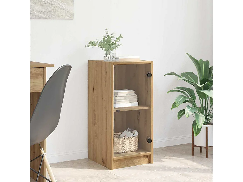 Buffet chêne artisanal 35 x 37 x 76 cm Bois d'ingénierie