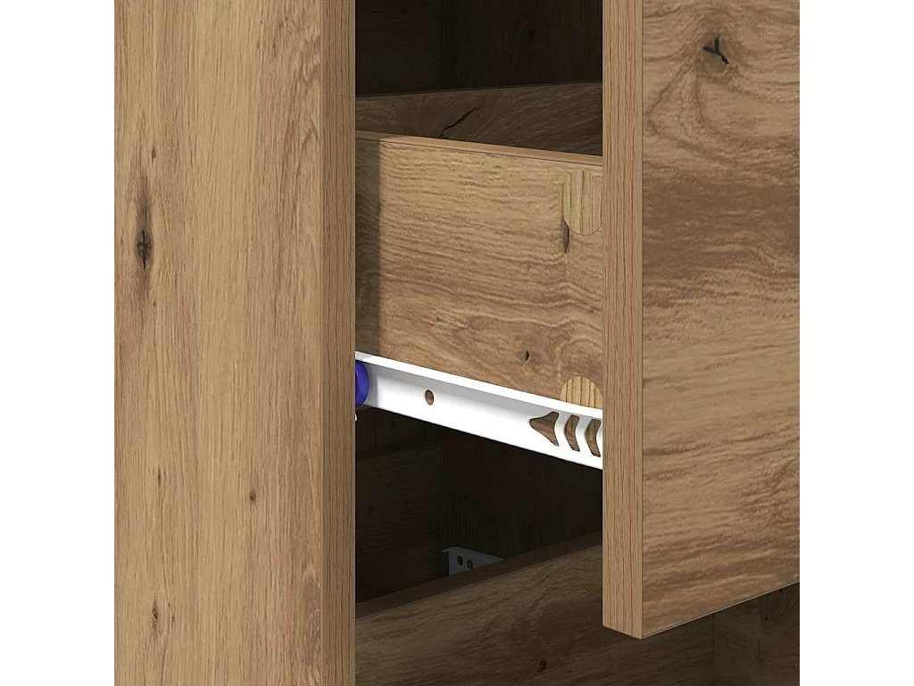 Buffet chêne artisanal 34 x 34,5 x 90 cm Bois d'ingénierie