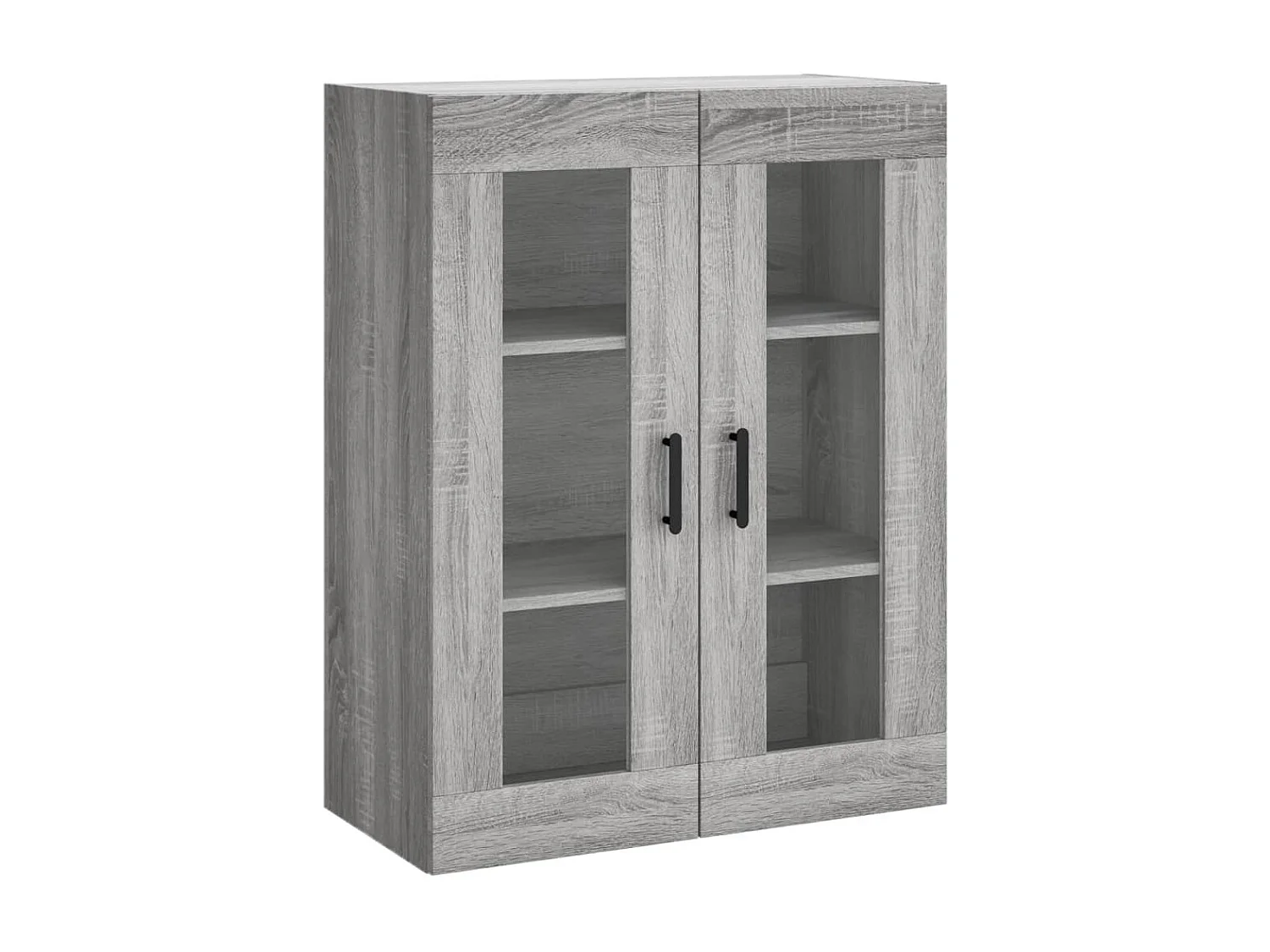 Buffet haut Sonoma gris 69,5x34x180 cm Bois d'ingénierie