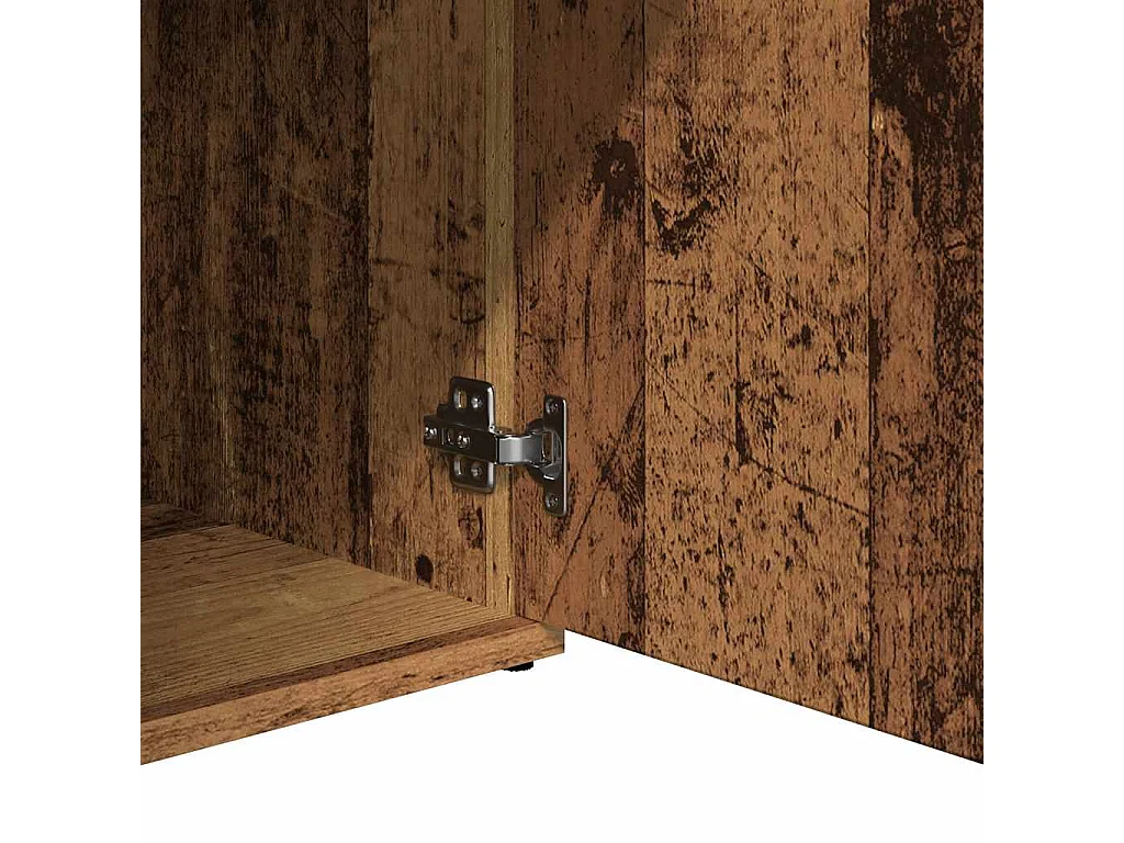 Aparador de madera de ingeniería envejecida 91x29,5x75 cm