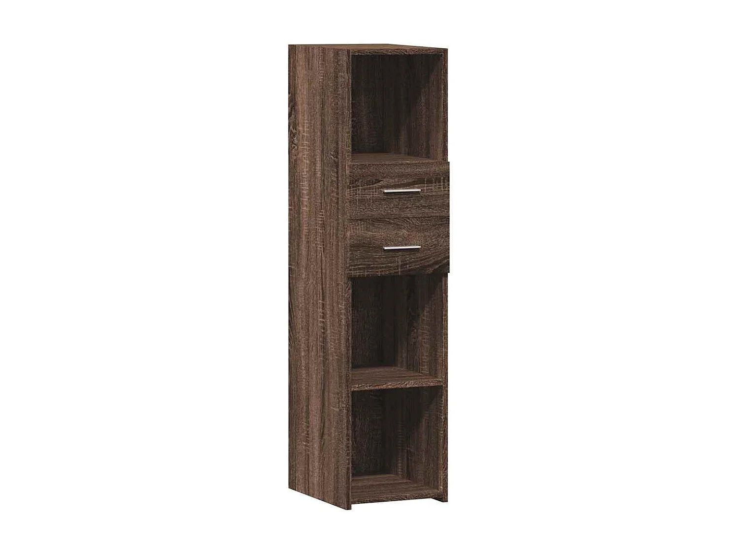 Buffet haut chêne marron 30x42,5x124 cm bois d'ingénierie