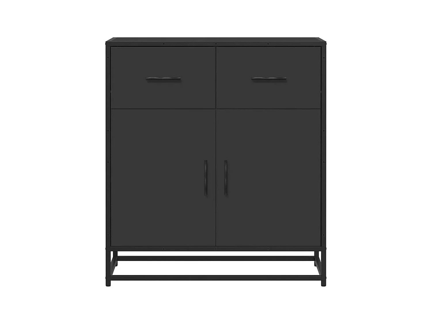 Aparador 68x35x76 cm derivados de madeira preto