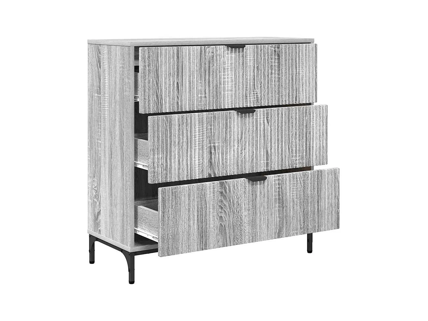 Buffet Sonoma gris 79,5 x 33 x 82 cm Bois d'ingénierie