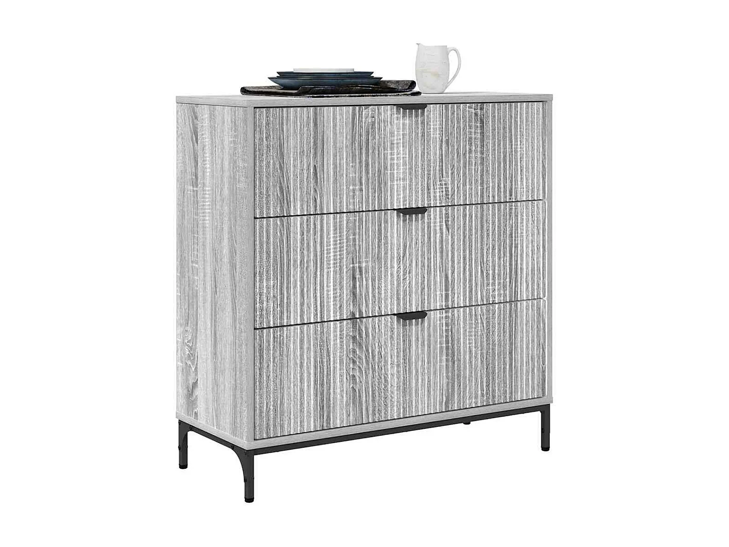 Buffet Sonoma gris 79,5 x 33 x 82 cm Bois d'ingénierie