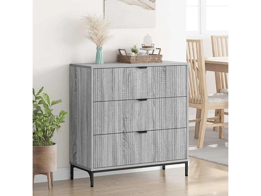 Buffet Sonoma gris 79,5 x 33 x 82 cm Bois d'ingénierie