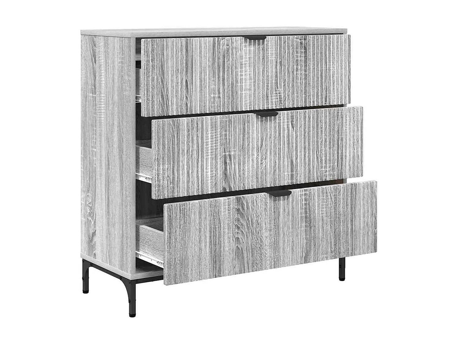 Buffet Sonoma gris 79,5 x 33 x 82 cm Bois d'ingénierie