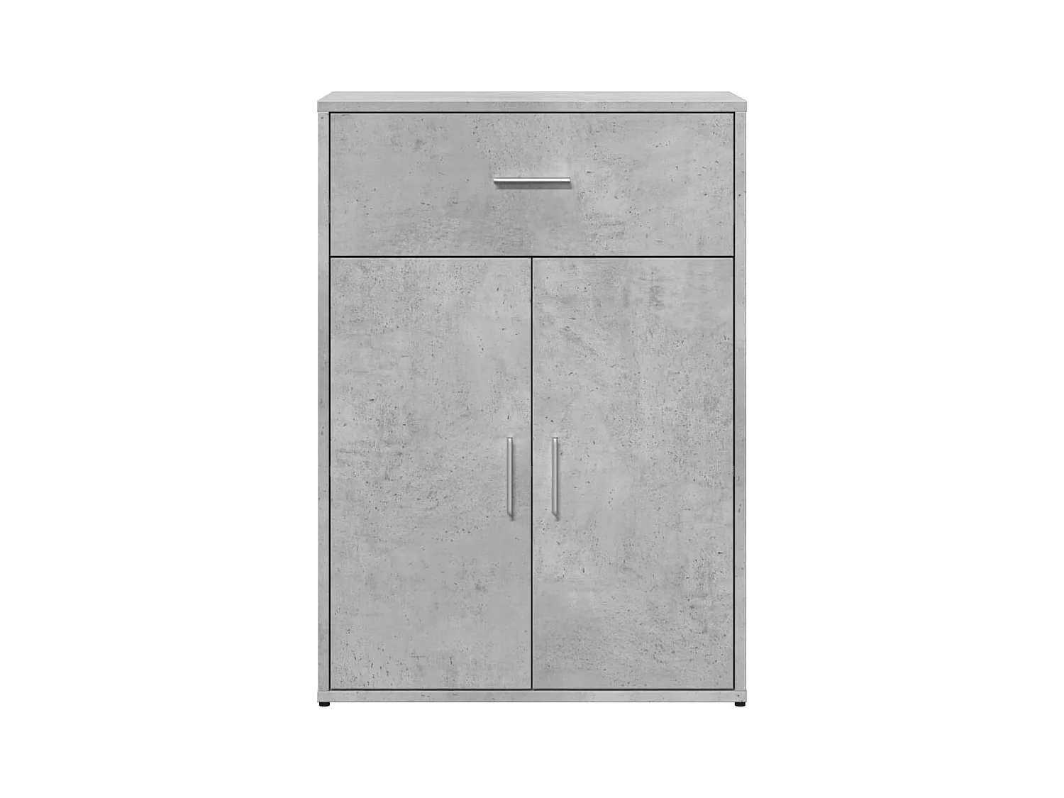 Buffets 2 pièces gris béton 60x30x84 cm bois d'ingénierie