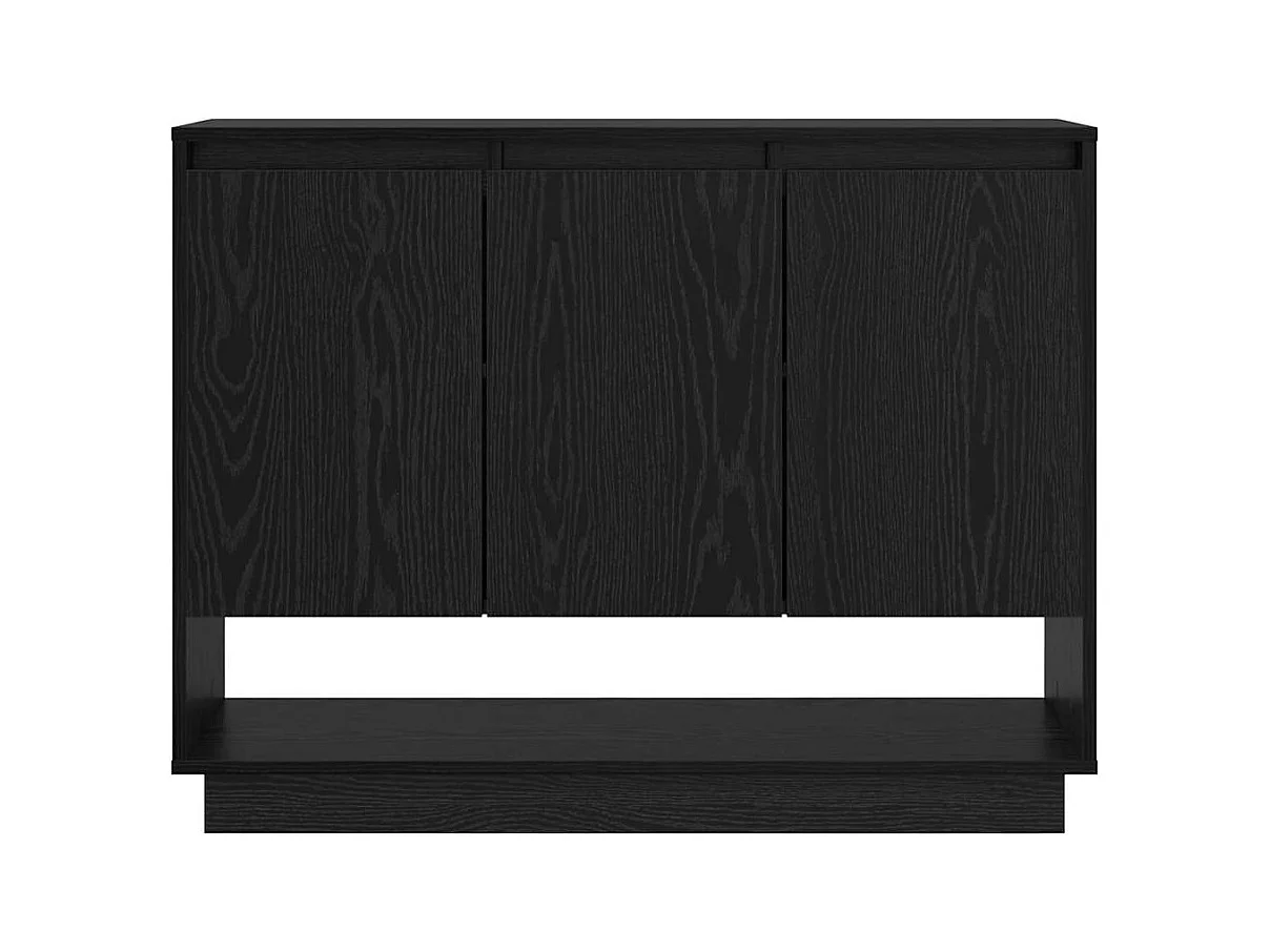 Buffet Chêne noir 97 x 29 x 75 cm Bois d'ingénierie