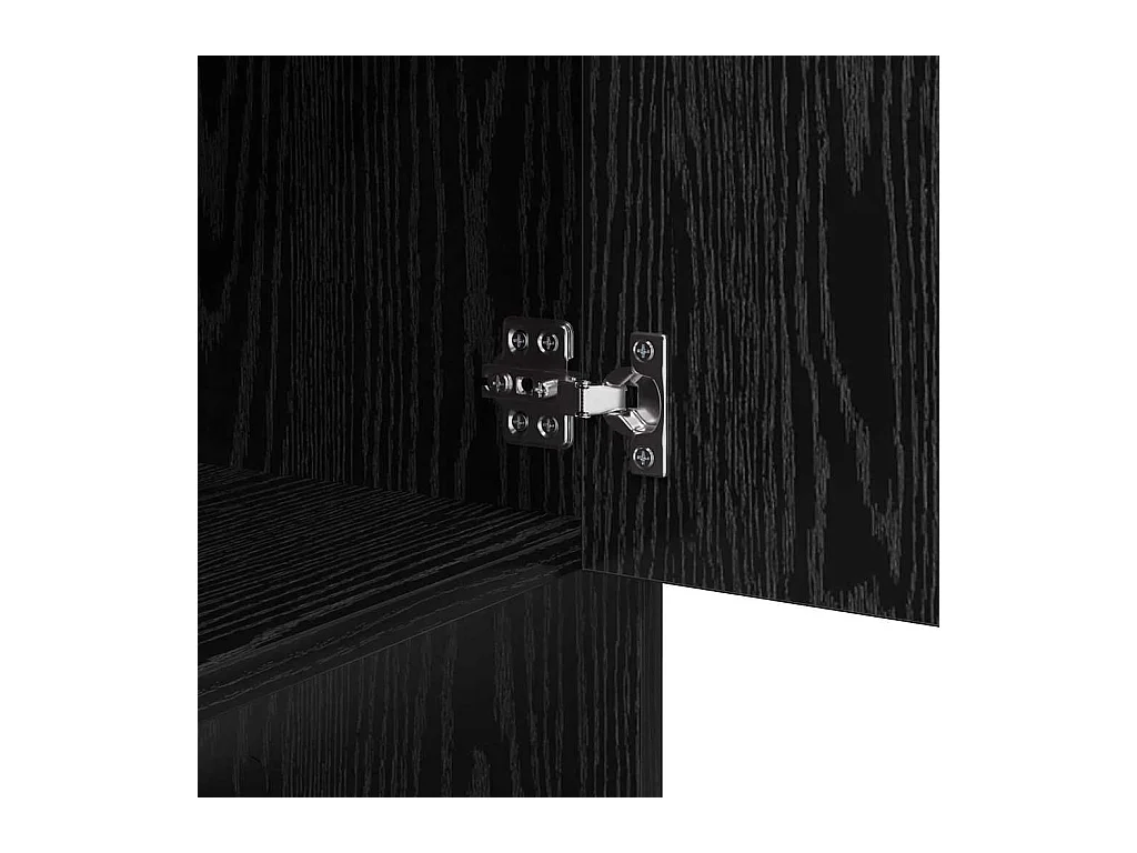 Buffet Chêne noir 97 x 29 x 75 cm Bois d'ingénierie