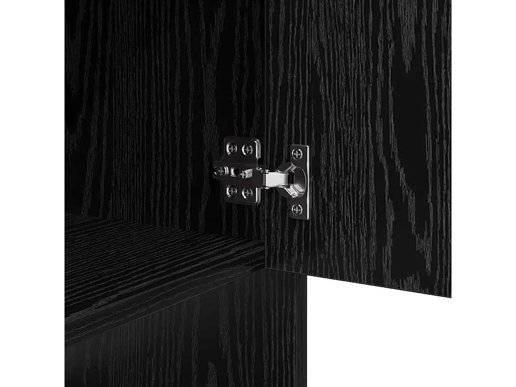 Buffet Chêne noir 97 x 29 x 75 cm Bois d'ingénierie