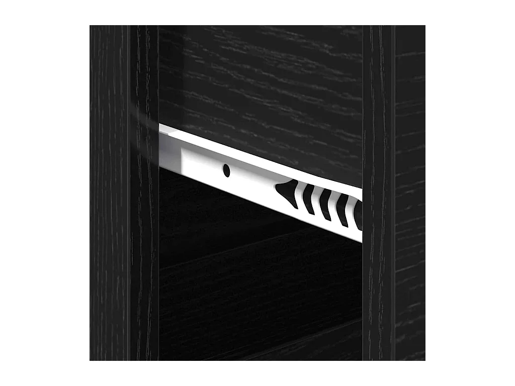 Buffet avec tiroir Chêne noir 60 x 39 x 80 cm Bois d'ingénierie