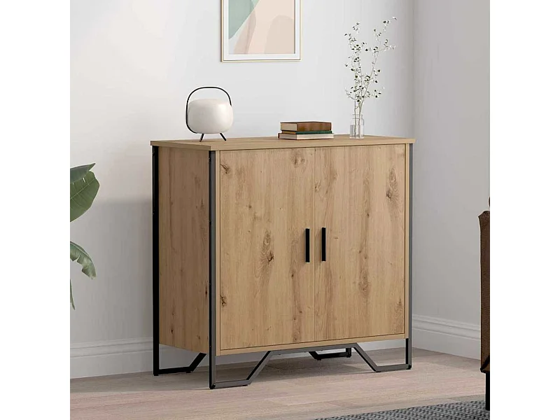 Buffet chêne artisanal 78 x 35.5 x 74.5 cm Bois d'ingénierie