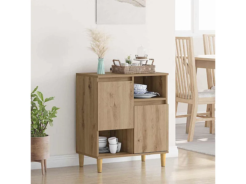 Buffet chêne artisanal 35 x 60 x 70 cm Bois d'ingénierie