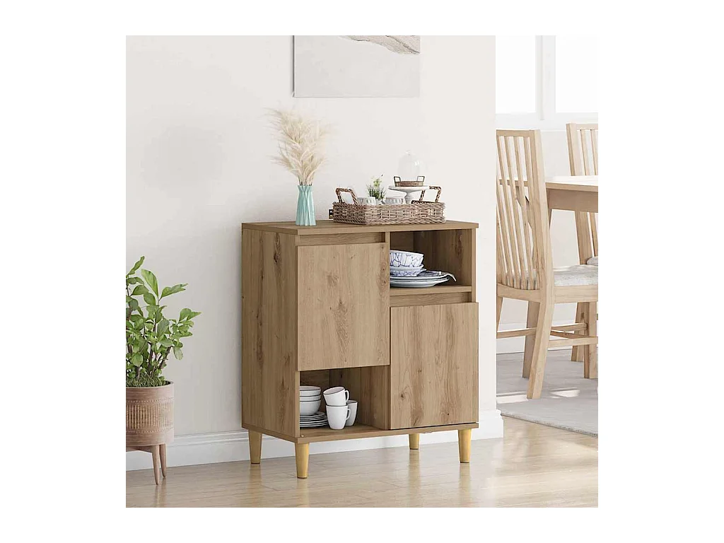 Buffet chêne artisanal 35 x 60 x 70 cm Bois d'ingénierie