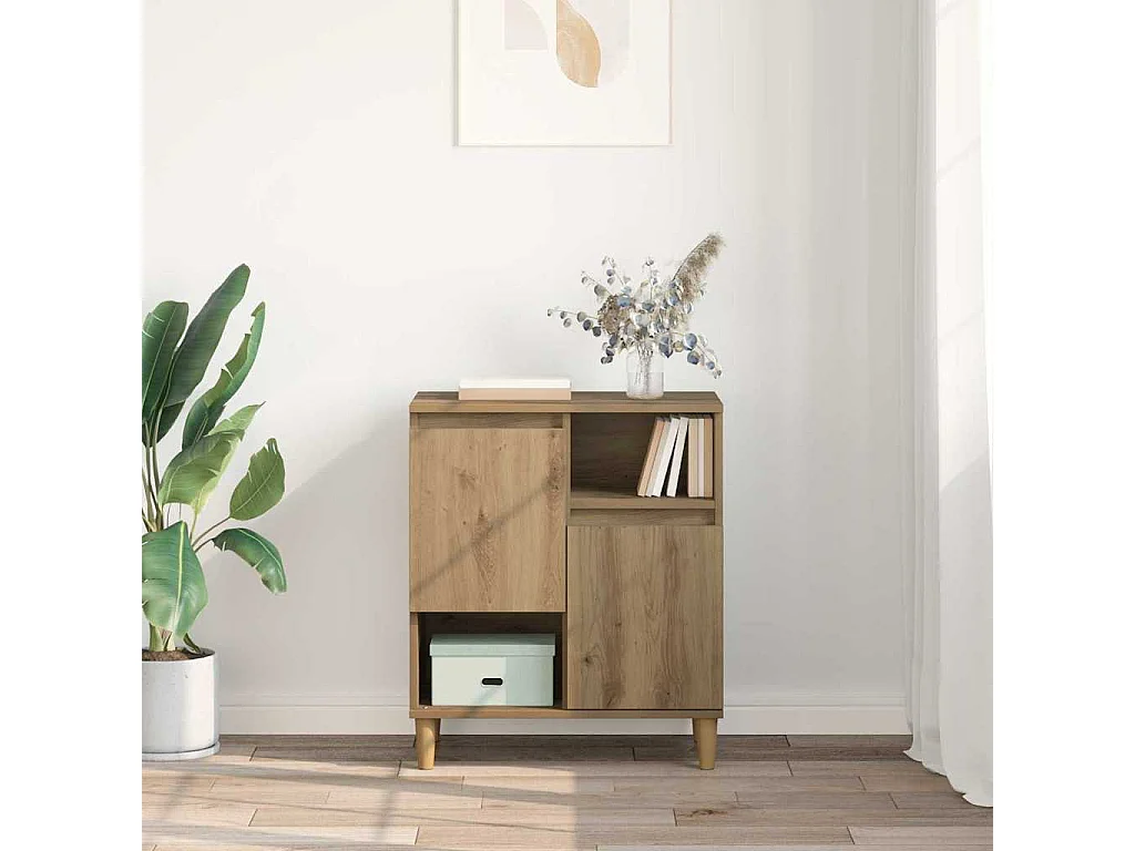 Buffet chêne artisanal 35 x 60 x 70 cm Bois d'ingénierie