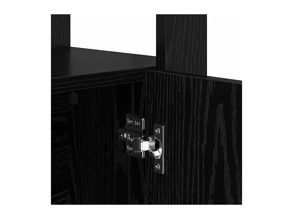 Buffet Chêne noir 30 x 80 x 119.5 cm Bois d'ingénierie