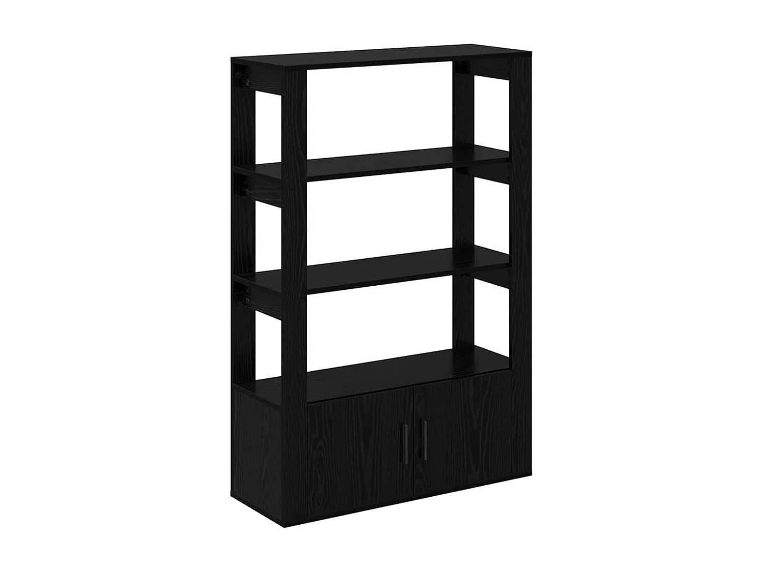 Buffet Chêne noir 30 x 80 x 119.5 cm Bois d'ingénierie