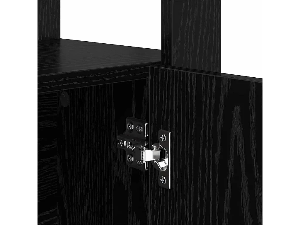 Buffet Chêne noir 30 x 80 x 119.5 cm Bois d'ingénierie