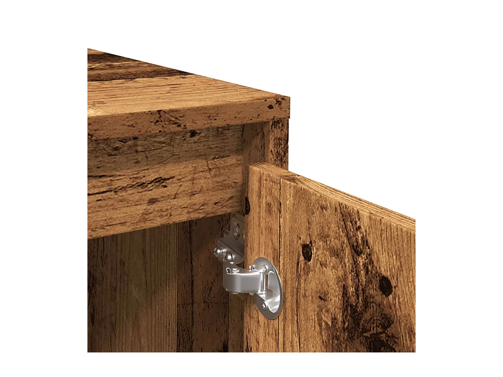 Buffet vieux bois 102x33x75 cm bois d'ingénierie