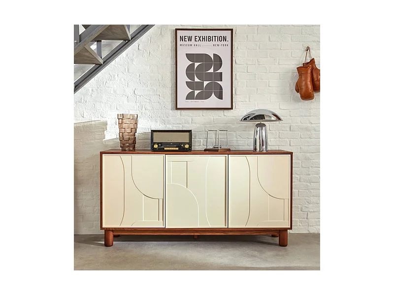 Buffet 3 portes 150 cm Jilani Atmosphera