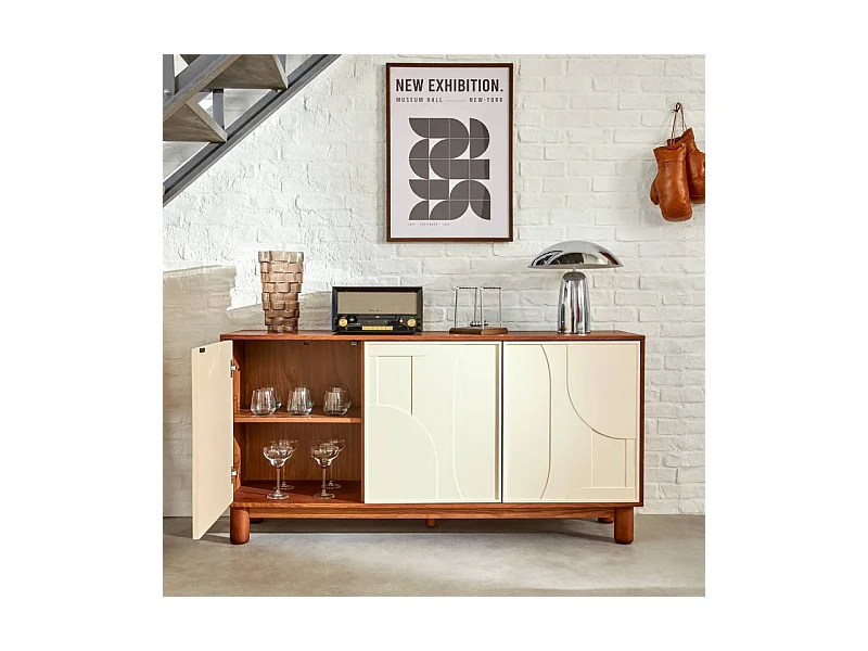 Buffet 3 portes 150 cm Jilani Atmosphera