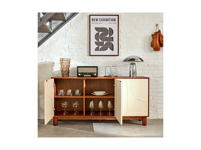 Buffet 3 portes 150 cm Jilani Atmosphera