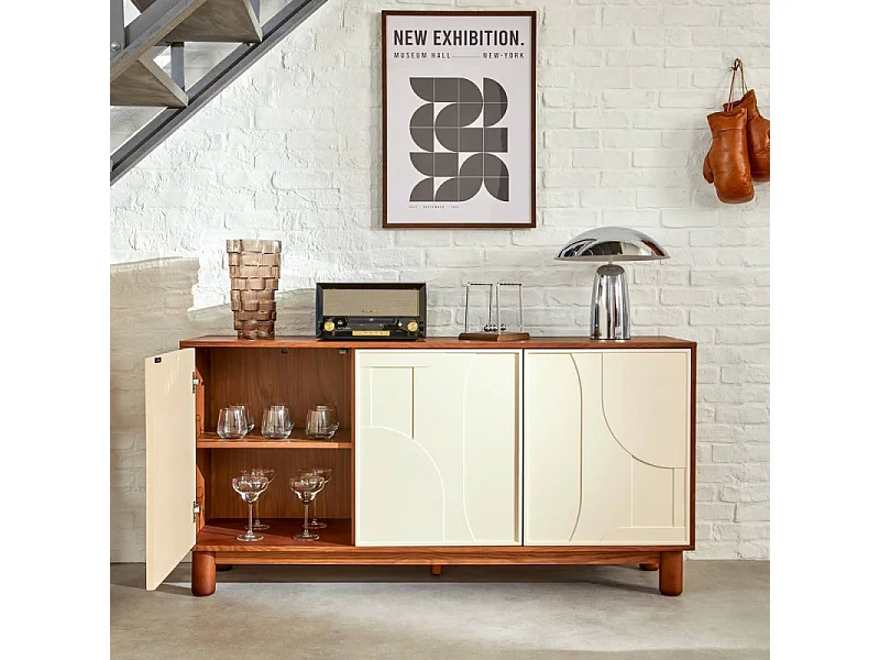 Buffet 3 portes 150 cm Jilani Atmosphera