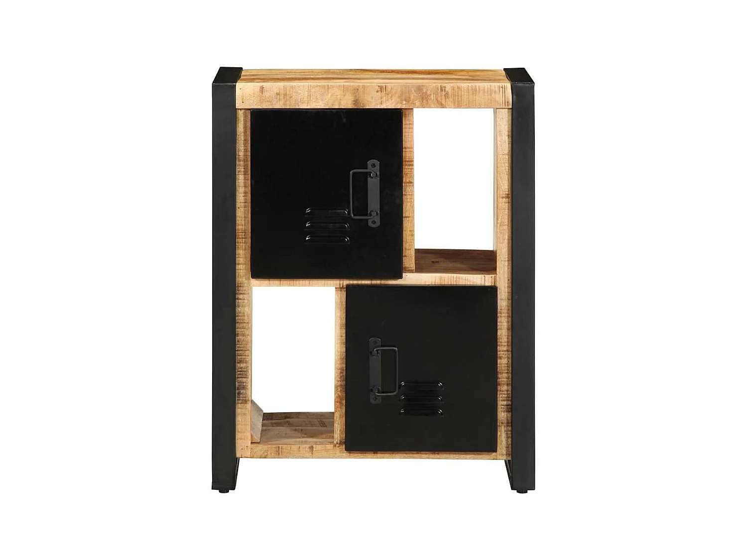 Buffet 55x35x70 cm bois de manguier brut massif