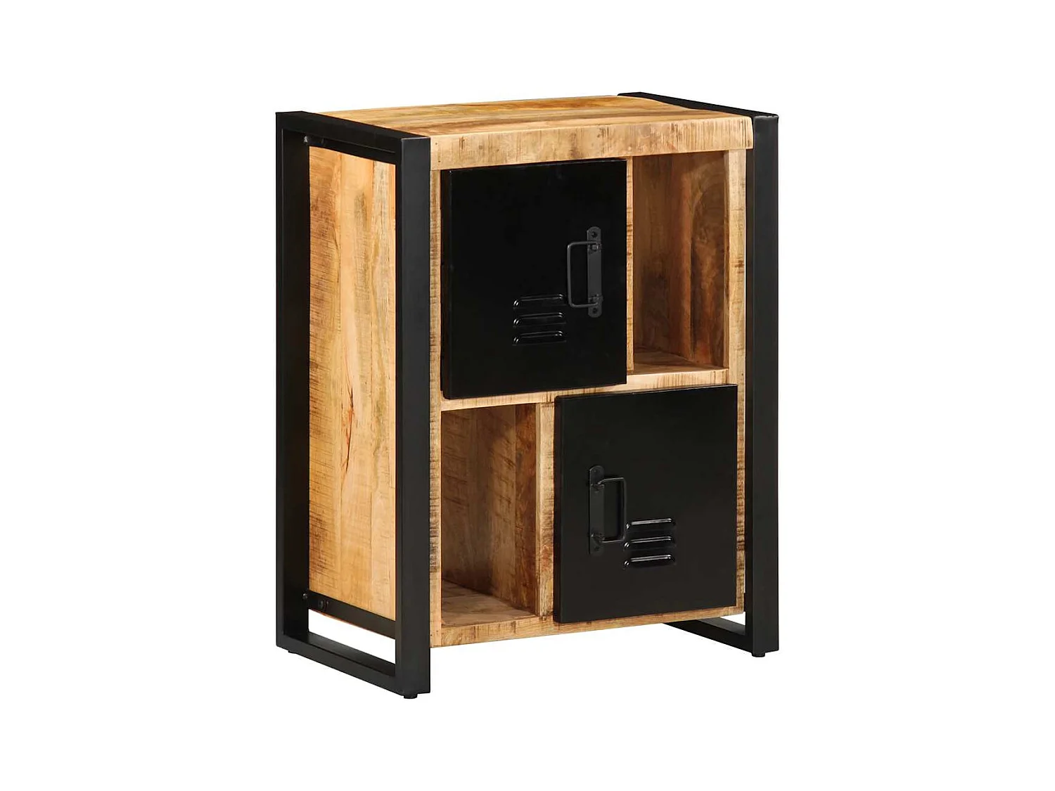 Buffet 55x35x70 cm bois de manguier brut massif