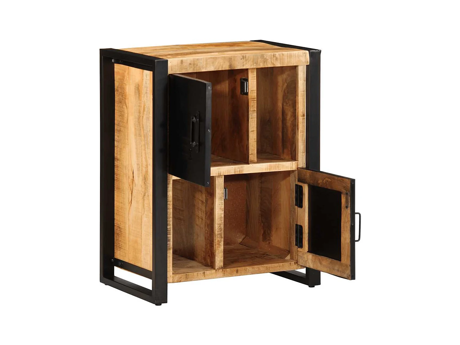 Buffet 55x35x70 cm bois de manguier brut massif