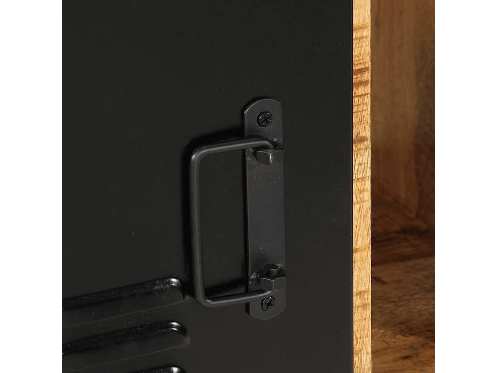 Buffet 55x35x70 cm bois de manguier brut massif