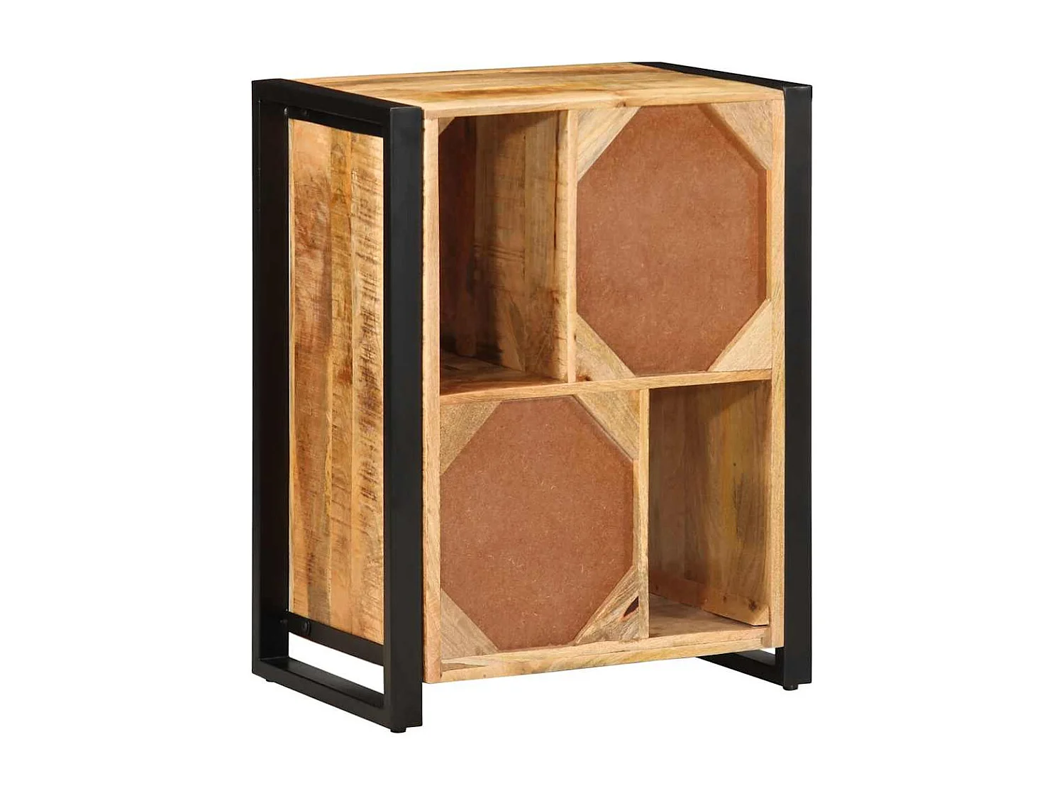 Buffet 55x35x70 cm bois de manguier brut massif