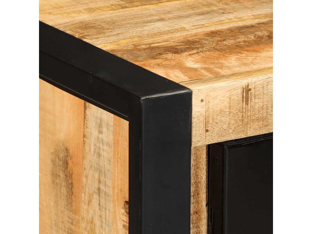 Buffet 55x35x70 cm bois de manguier brut massif