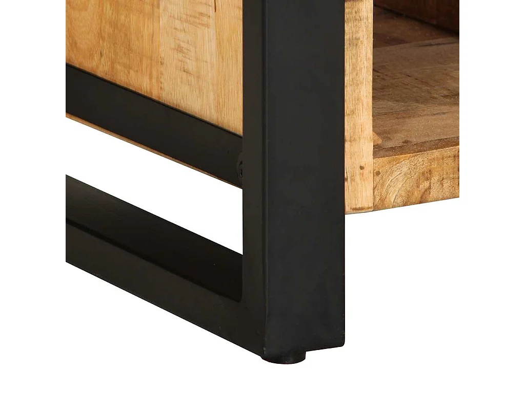 Buffet 55x35x70 cm bois de manguier brut massif