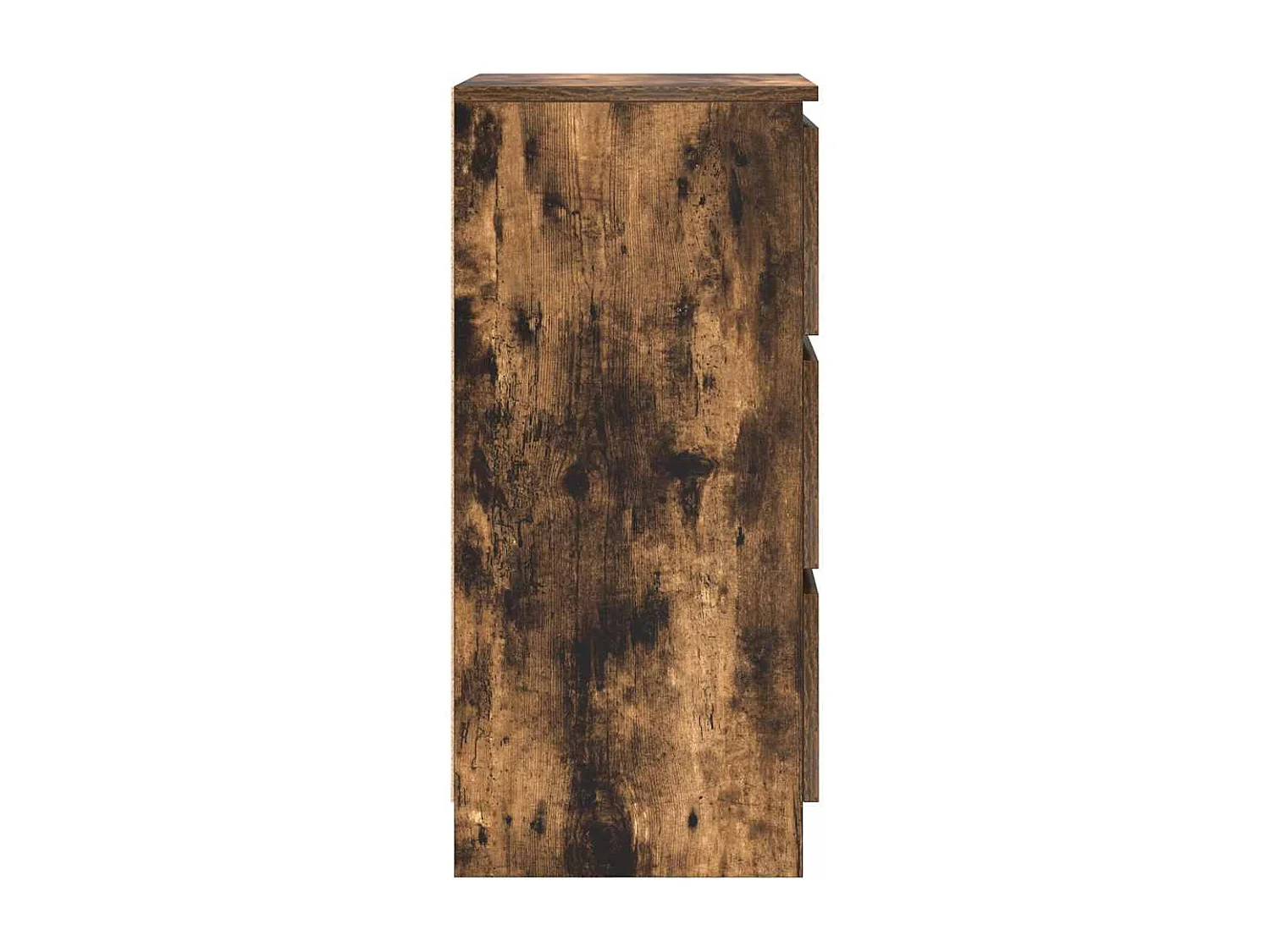 Buffet chêne fumé 37,5x35x76 cm bois d'ingénierie