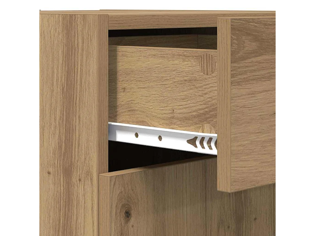 Buffet Chêne noir 42,5 x 40 x 93 cm Bois d'ingénierie