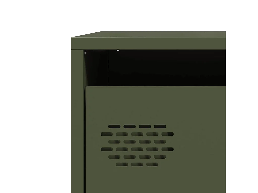 Buffet vert olive 68x39x73,5 cm acier laminé à froid