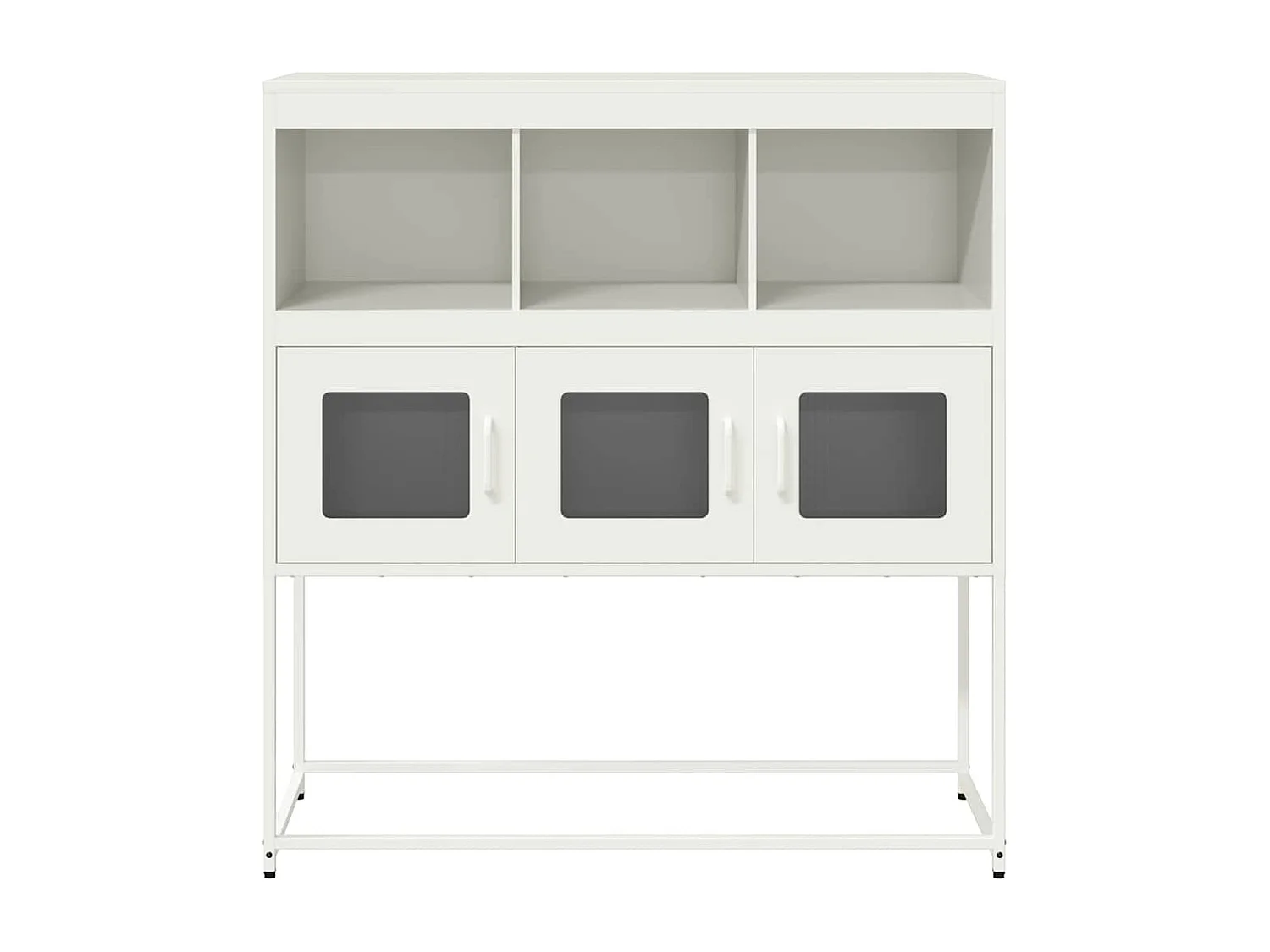 Buffet blanc 100,5x39x107 cm acier laminé à froid