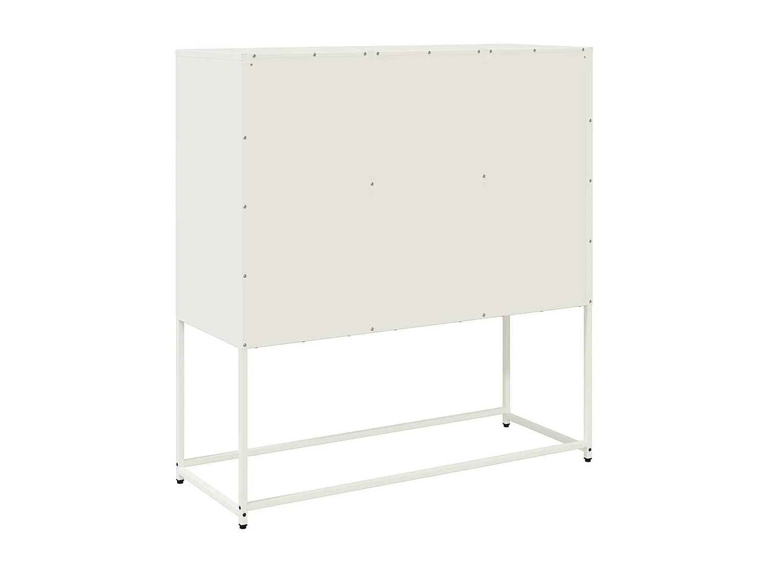 Buffet blanc 100,5x39x107 cm acier laminé à froid