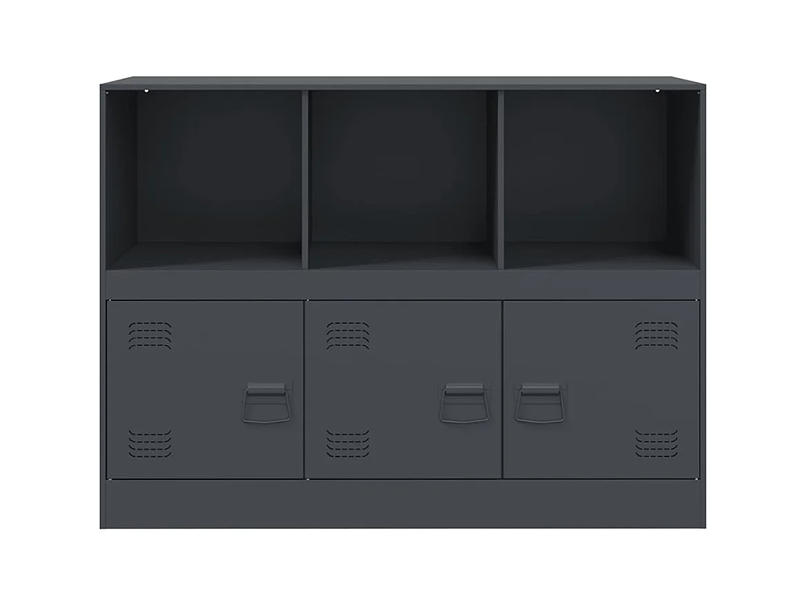 Buffet anthracite 99x39x73 cm acier