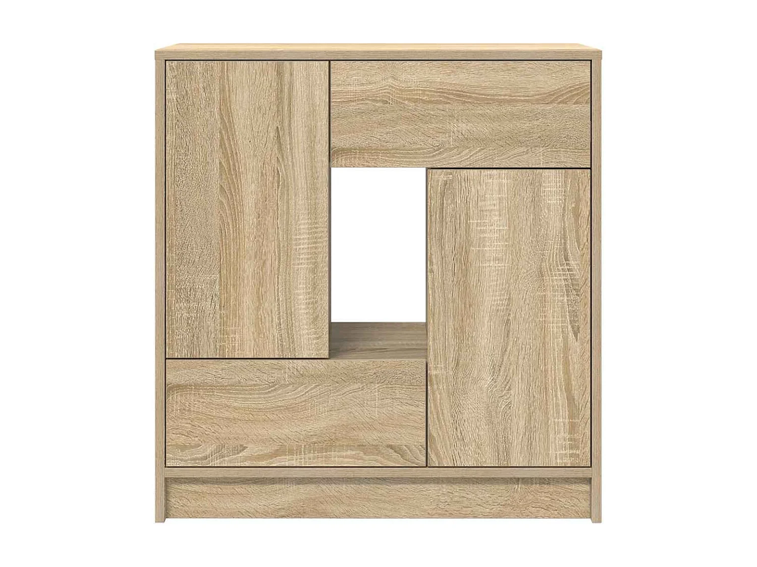 Buffet avec tiroirs et portes chêne sonoma 70,5x34x74,5 cm