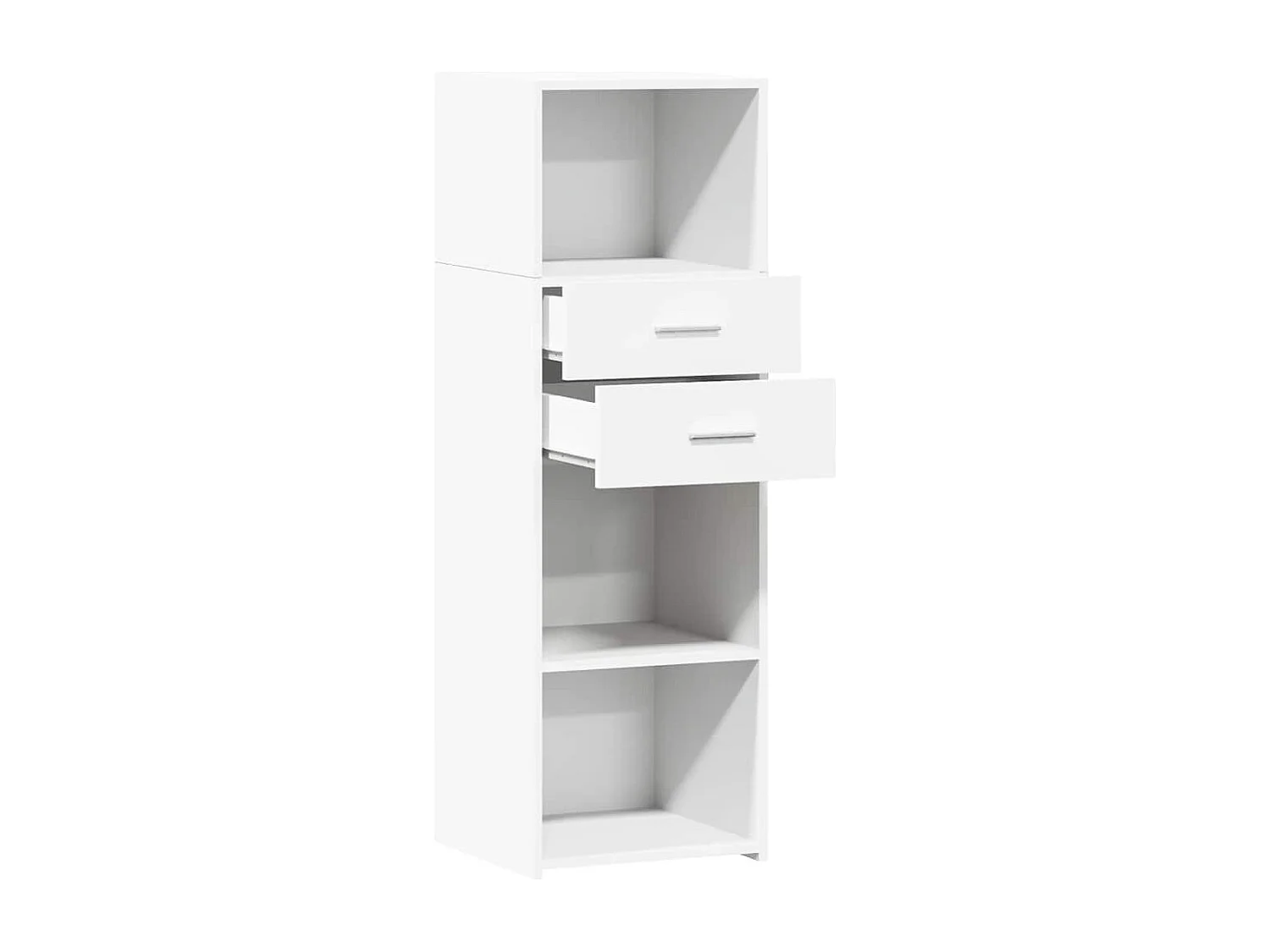 Buffet haut blanc 40x42,5x124 cm bois d'ingénierie