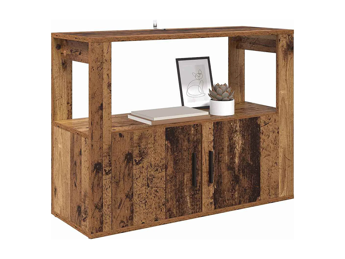 Buffet Bois ancien 80 x 30 x 60 cm Bois d'ingénierie