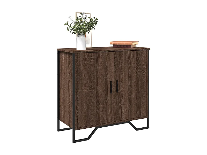 Buffet chêne marron 78x35,5x74,5 cm bois d'ingénierie