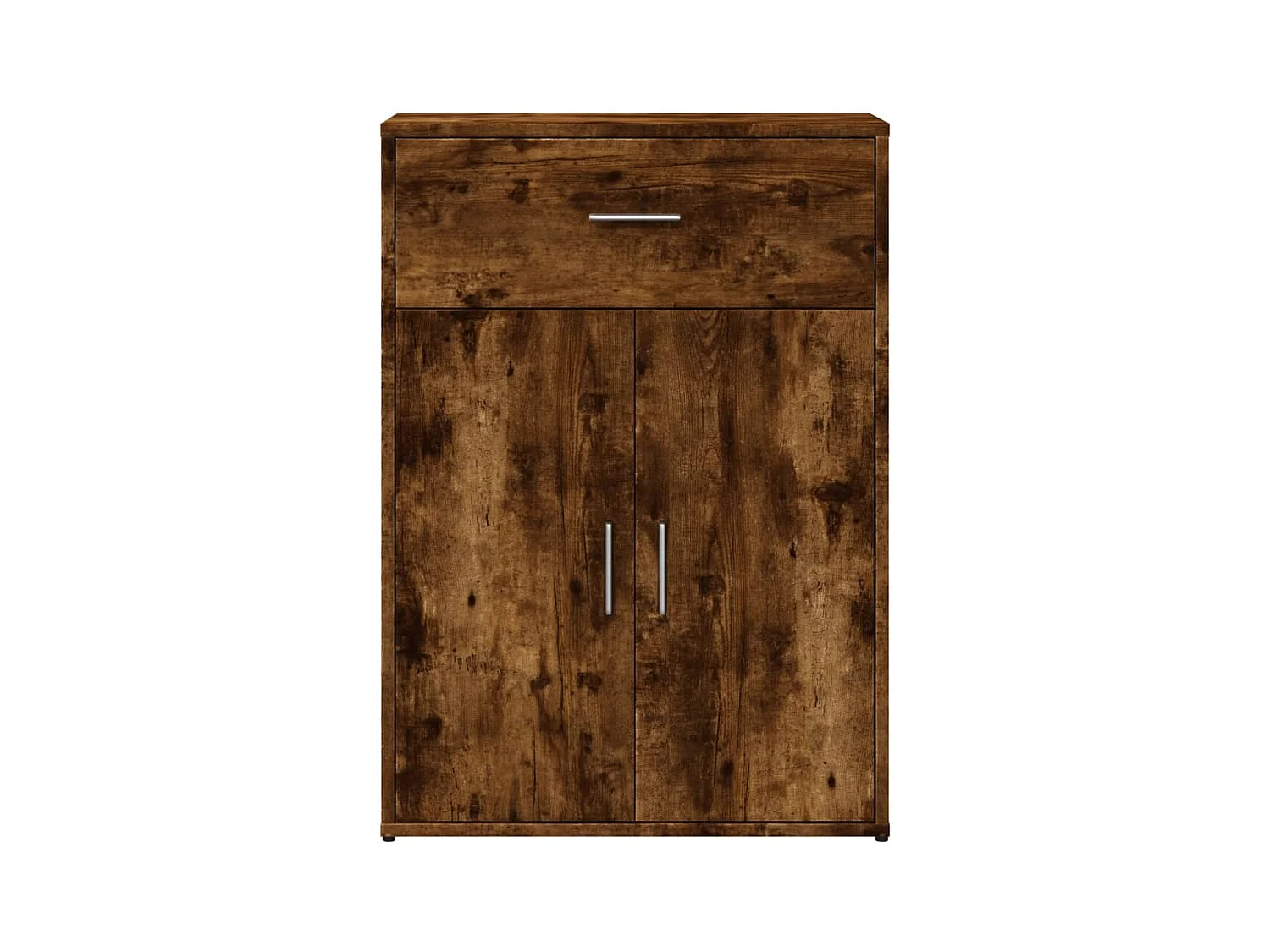 Buffets 2 pièces chêne fumé 60x30x84 cm bois d'ingénierie