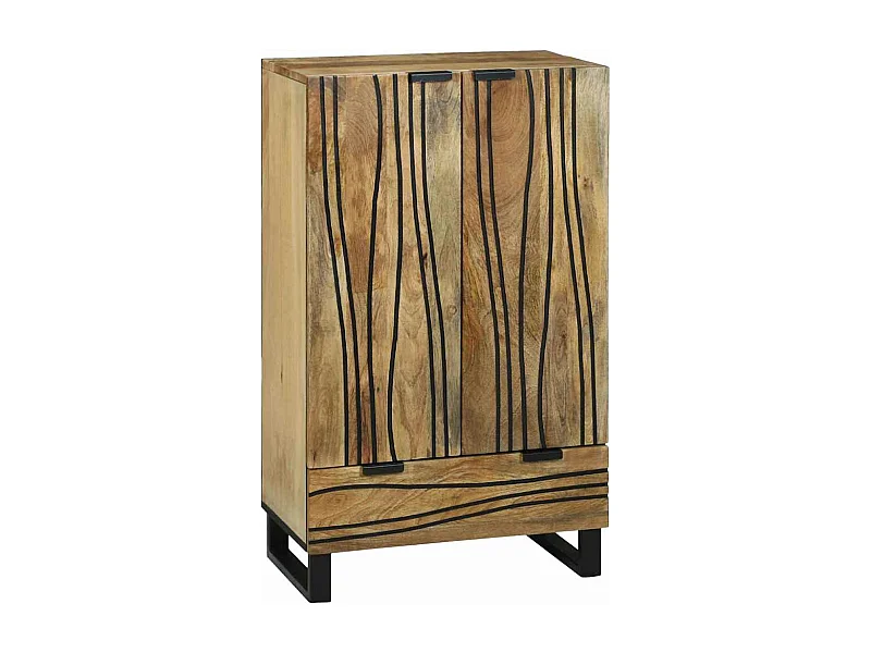 Highboard Marrón 60 x 33 x 100 cm madera maciza de mango