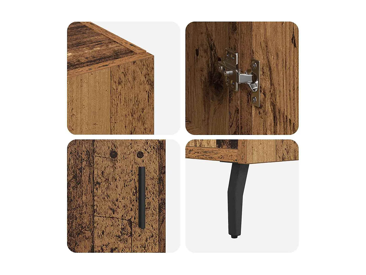 Buffet Castanho 90 x 34 x 80 cm Madeira processada