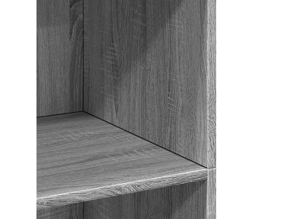 Buffet haut sonoma gris 70x41x124 cm bois d'ingénierie